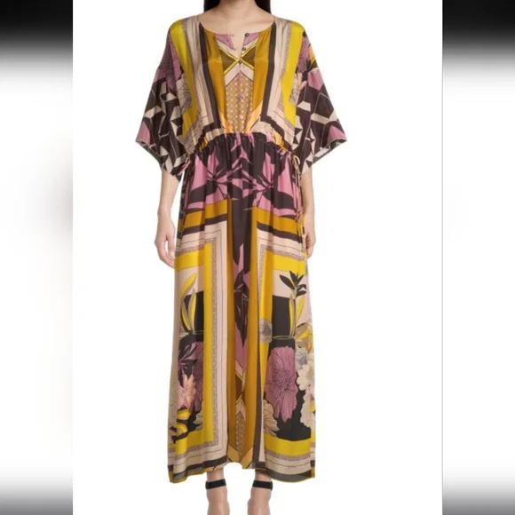 Johnny Was Thalia Silk Maxi Dress - Picture 1 of 8